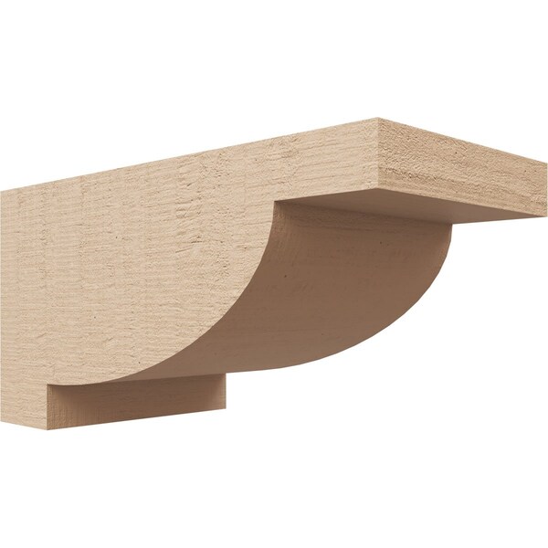 Ekena Millwork 5"W x 10"D x 5"H Wide Alpine Rough Cedar Woodgrain TimberThane Corbel, Primed Tan CORUR05X10X05ALPRCPR - main